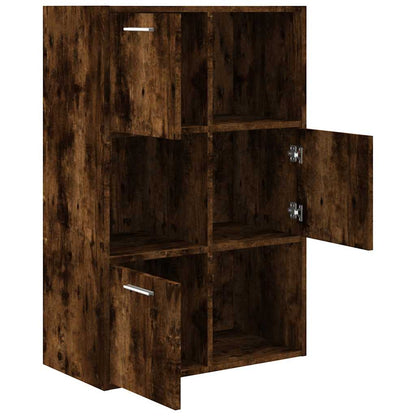 815453 vidaXL Storage Cabinet Smoked Oak 60x29,5x90 cm
