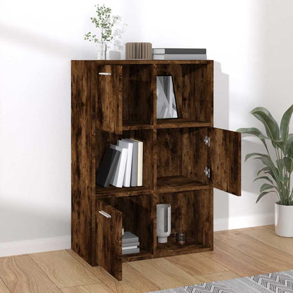 815453 vidaXL Storage Cabinet Smoked Oak 60x29,5x90 cm