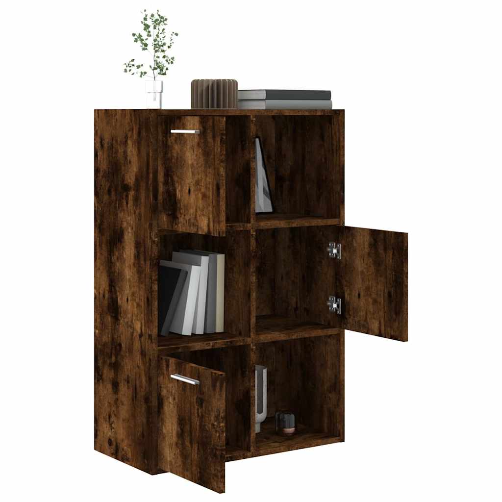 815453 vidaXL Storage Cabinet Smoked Oak 60x29,5x90 cm