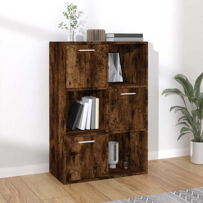 815453 vidaXL Storage Cabinet Smoked Oak 60x29,5x90 cm