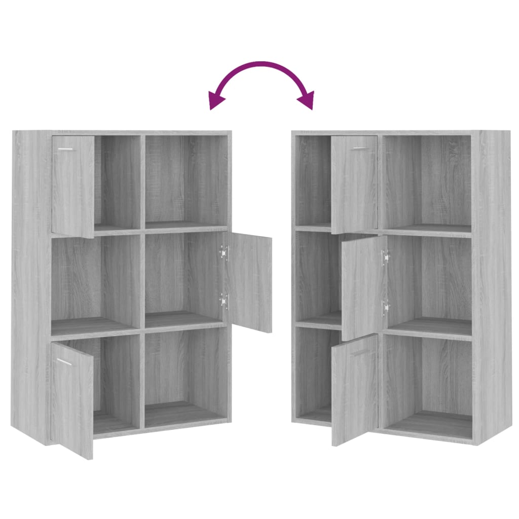 Storage Cabinet | Grey Sonoma | Engineered wood | Medium