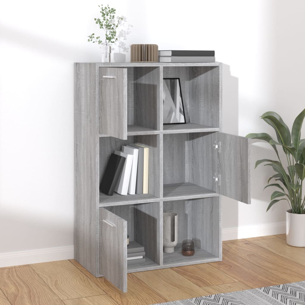 Storage Cabinet | Grey Sonoma | Engineered wood | Medium