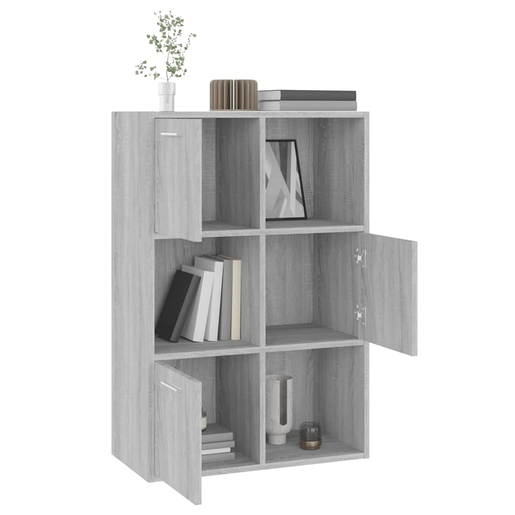 Storage Cabinet Grey Sonoma 60x29,5x90 cm