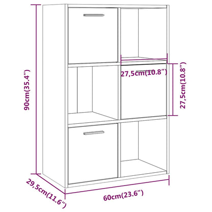 Storage Cabinet Grey Sonoma 60x29,5x90 cm