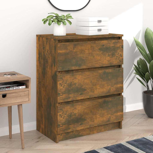 815510 vidaXL Sideboard Smoked Oak 60x35x76 cm Engineered Wood