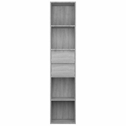 Book Cabinet Grey Sonoma 36x30x171 cm Engineered Wood