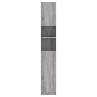 Bathroom Cabinet Grey Sonoma 32x25,5x190 cm Engineered Wood