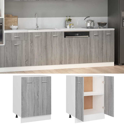 Bottom Cabinet "Lyon" Grey Sonoma 60x46x81,5 cm Engineered Wood
