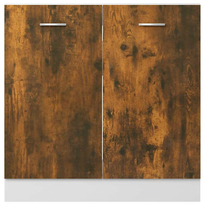 Sink Bottom Cabinet "Lyon" Smoked Oak 80x46x81.5 cm