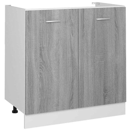 Sink Bottom Cabinet "Lyon" Grey Sonoma 80x46x81.5 cm
