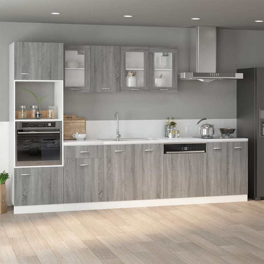 Sink Bottom Cabinet "Lyon" Grey Sonoma 80x46x81.5 cm