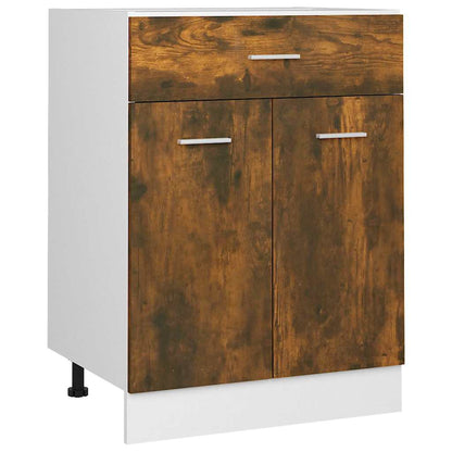 Drawer Bottom Cabinet "Lyon" Smoked Oak 60x46x81.5 cm