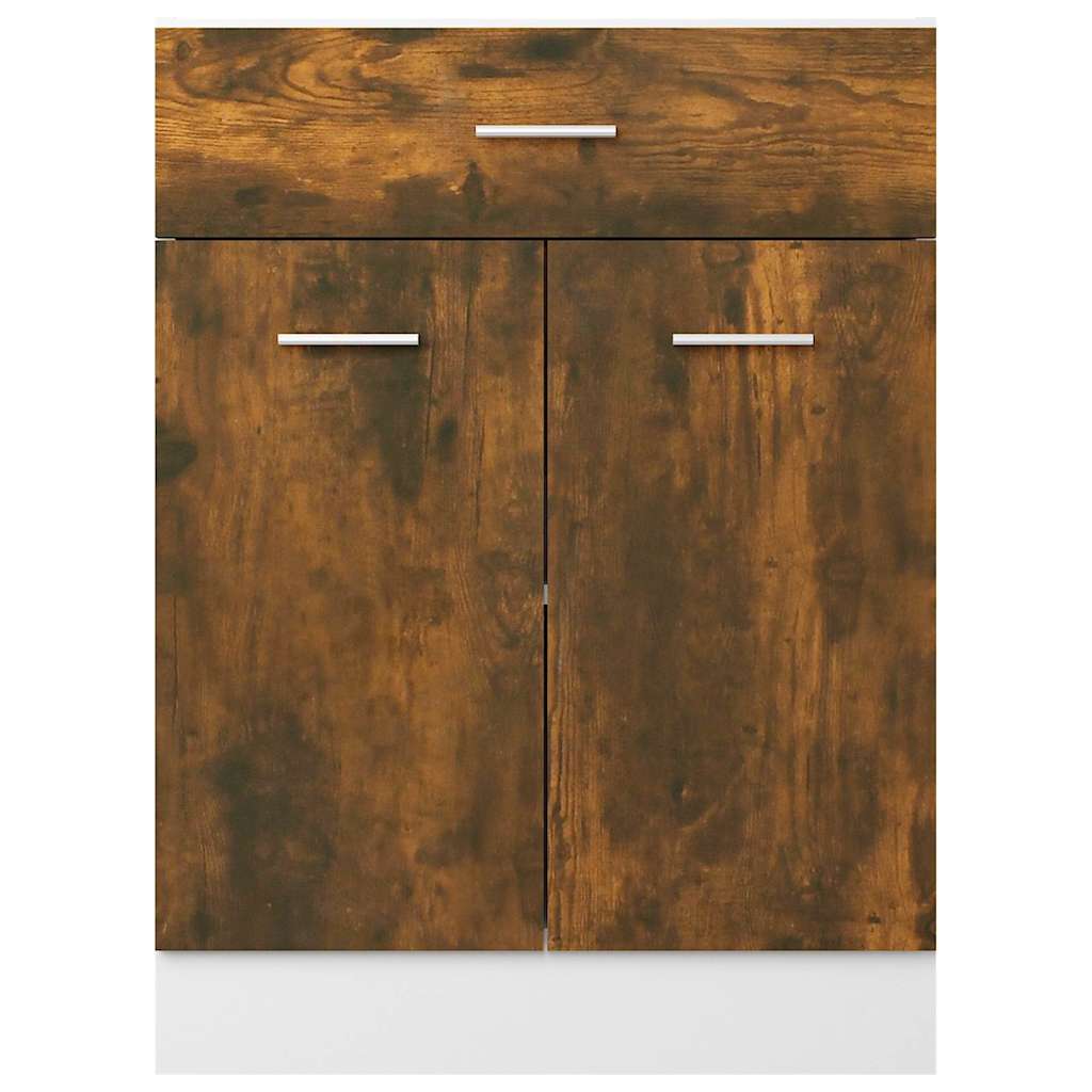 Drawer Bottom Cabinet "Lyon" Smoked Oak 60x46x81.5 cm