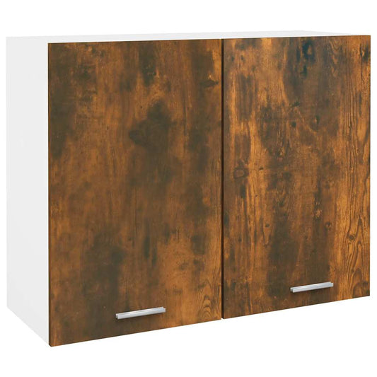 Hanging Cabinet "Lyon" Smoked Oak 80x31x60 cm Engineered Wood