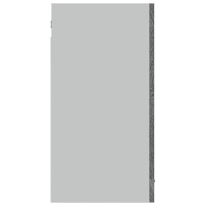 Hanging Glass Cabinet Lyon Grey Sonoma 80x31x60 cm Engineered Wood