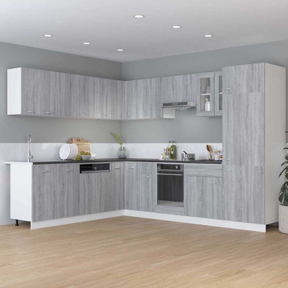 Hanging Corner Cabinet "Lyon" Grey Sonoma 57x57x60 cm