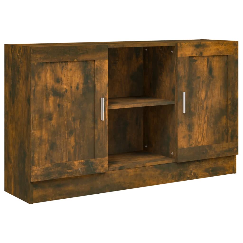 Sideboard Smoked Oak 120x30.5x70 cm Engineered Wood