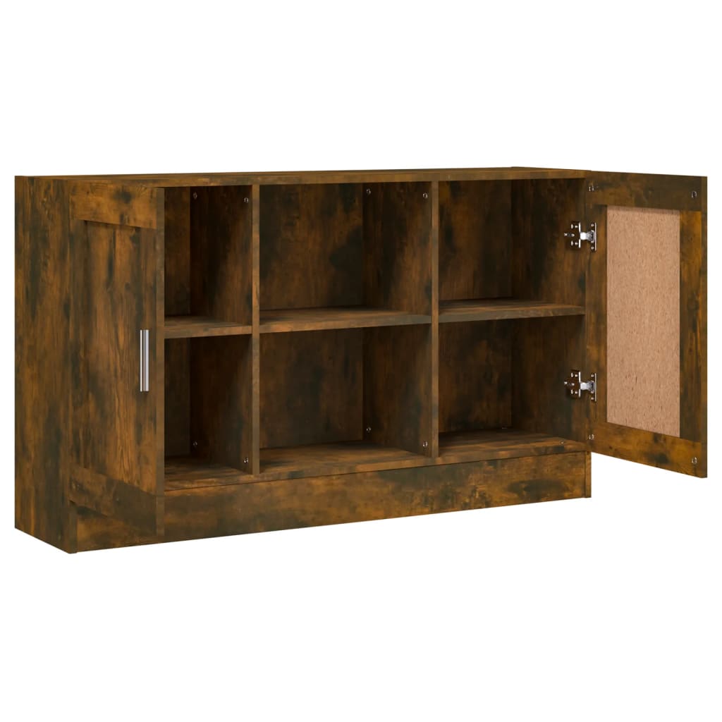 Sideboard Smoked Oak 120x30.5x70 cm Engineered Wood