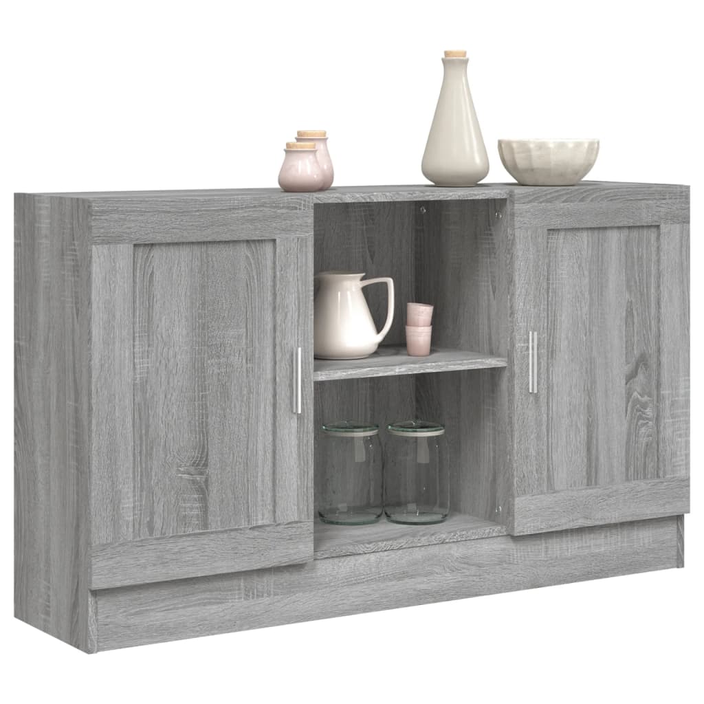 Sideboard Grey Sonoma 120x30.5x70 cm Engineered Wood