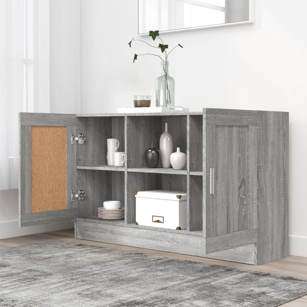 Sideboard Grey Sonoma 120x30.5x70 cm Engineered Wood