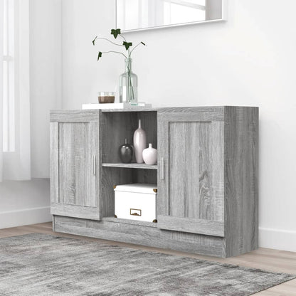 Sideboard Grey Sonoma 120x30.5x70 cm Engineered Wood