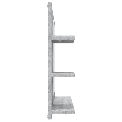 815661 vidaXL Bathroom Mirror Grey Sonoma 60x10,5x45 cm Engineered Wood