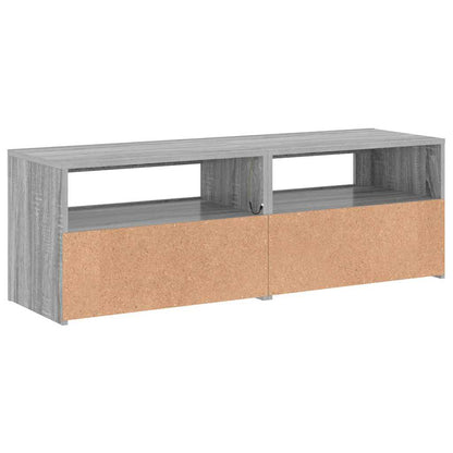 TV Cabinet with LED Lights Grey Sonoma 120x35x40 cm