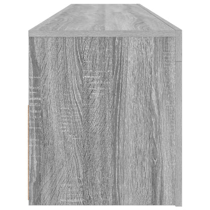 TV Cabinet with LED Lights Grey Sonoma 120x35x40 cm