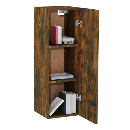 2 Piece TV Cabinet Set Smoked Oak 30,5x30x90 cm Engineered Wood