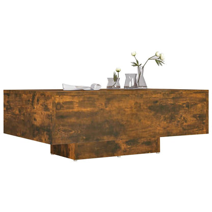 815759 vidaXL Coffee Table Smoked Oak 85x55x31 cm Engineered Wood
