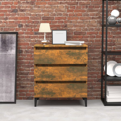 Sideboard Smoked Oak 60x35x69 cm Engineered Wood