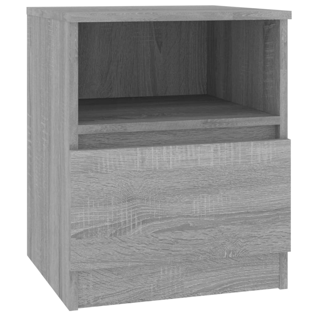 Bedside Cabinets 2 pcs Grey Sonoma 40x40x50 cm Engineered Wood