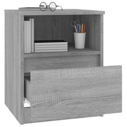 Bedside Cabinets 2 pcs Grey Sonoma 40x40x50 cm Engineered Wood
