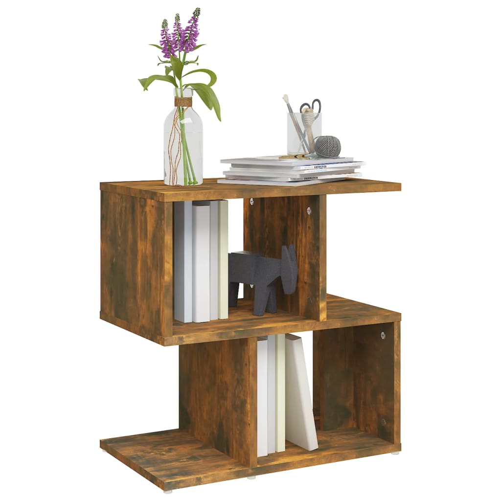 815828 vidaXL Bedside Cabinet Smoked Oak 50x30x51,5 cm Engineered Wood
