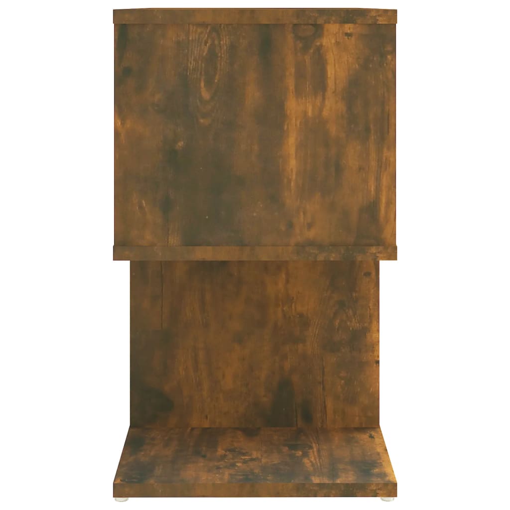 815828 vidaXL Bedside Cabinet Smoked Oak 50x30x51,5 cm Engineered Wood