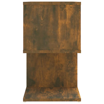 815828 vidaXL Bedside Cabinet Smoked Oak 50x30x51,5 cm Engineered Wood