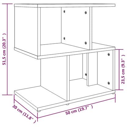 Bedside Cabinet Grey Sonoma 50x30x51,5 cm Engineered Wood