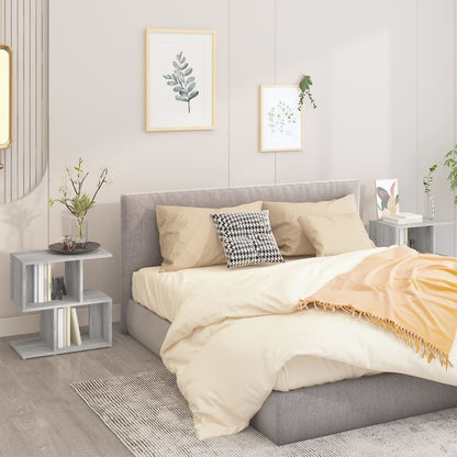 Bedside Cabinets 2 pcs Grey Sonoma 50x30x51,5 cm Engineered Wood