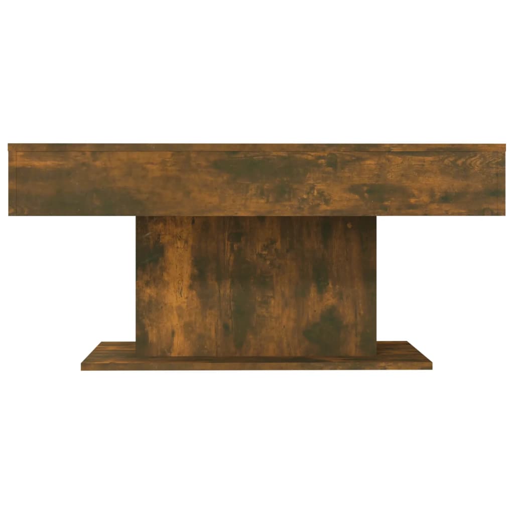 Coffee Table Smoked Oak 96x50x45 cm Engineered Wood