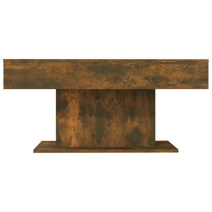 815834 vidaXL Coffee Table Smoked Oak 96x50x45 cm Engineered Wood