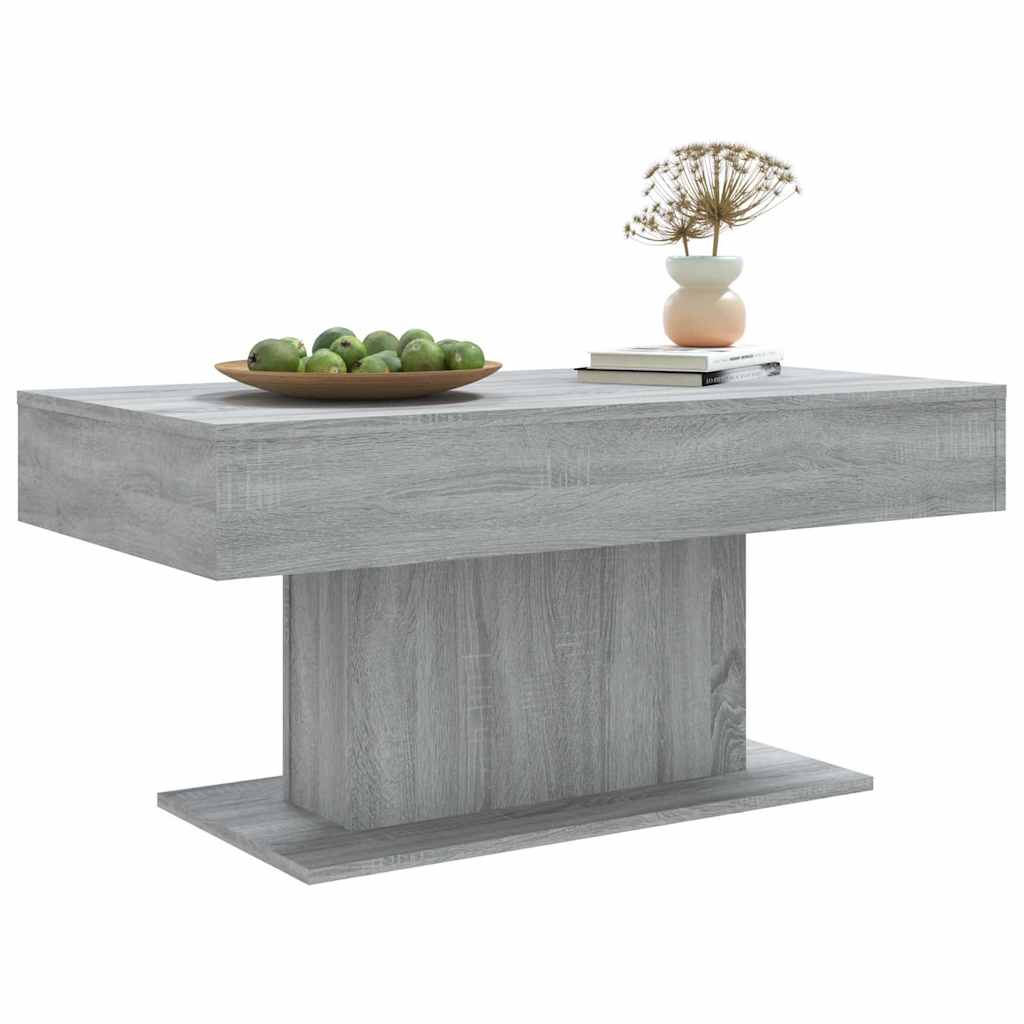 Coffee Table Grey Sonoma 96x50x45 cm Engineered Wood