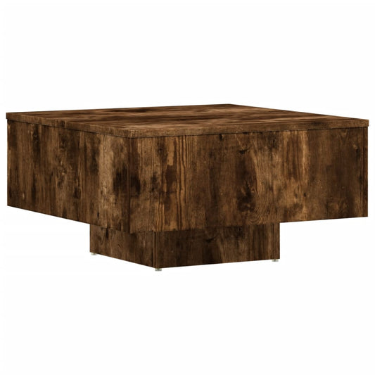 Coffee Table Smoked Oak 60x60x31.5 cm Engineered Wood