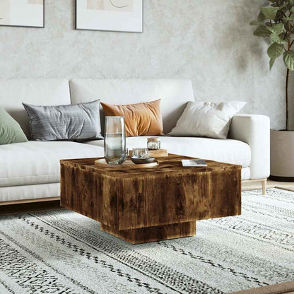 Coffee Table Smoked Oak 60x60x31,5 cm Engineered Wood