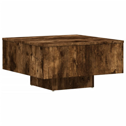 Coffee Table Smoked Oak 60x60x31.5 cm Engineered Wood