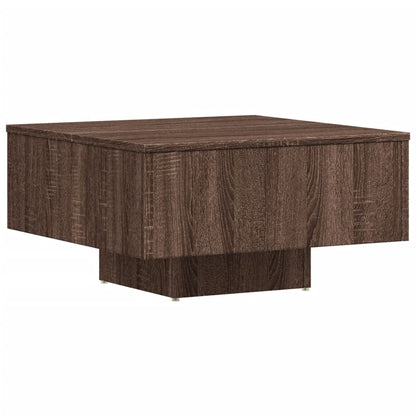 Coffee Table Brown Oak 60x60x31.5 cm Engineered Wood