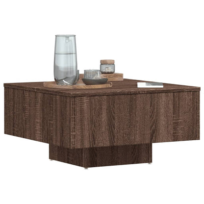 Coffee Table Brown Oak 60x60x31.5 cm Engineered Wood