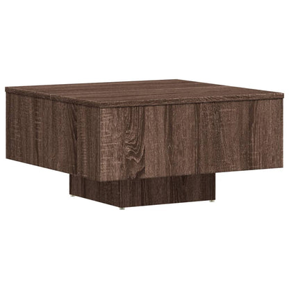 Coffee Table Brown Oak 60x60x31.5 cm Engineered Wood
