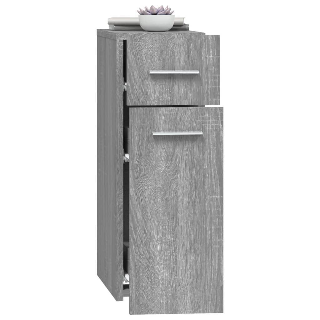Apothecary Cabinet | Grey Sonoma | Engineered wood | Single