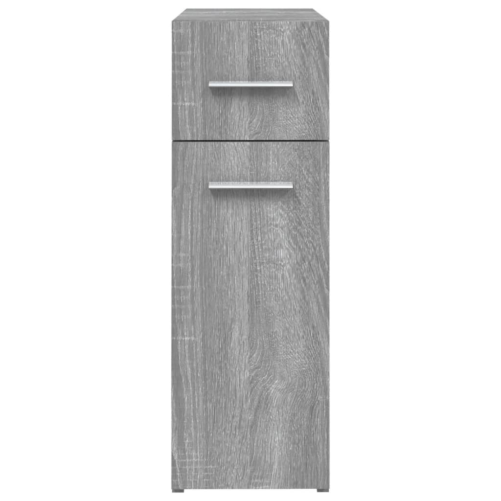 Apothecary Cabinet | Grey Sonoma | Engineered wood | Single