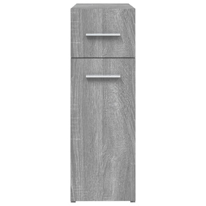 Apothecary Cabinet | Grey Sonoma | Engineered wood | Single